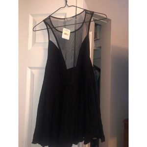 Free People Tank top with mesh detail